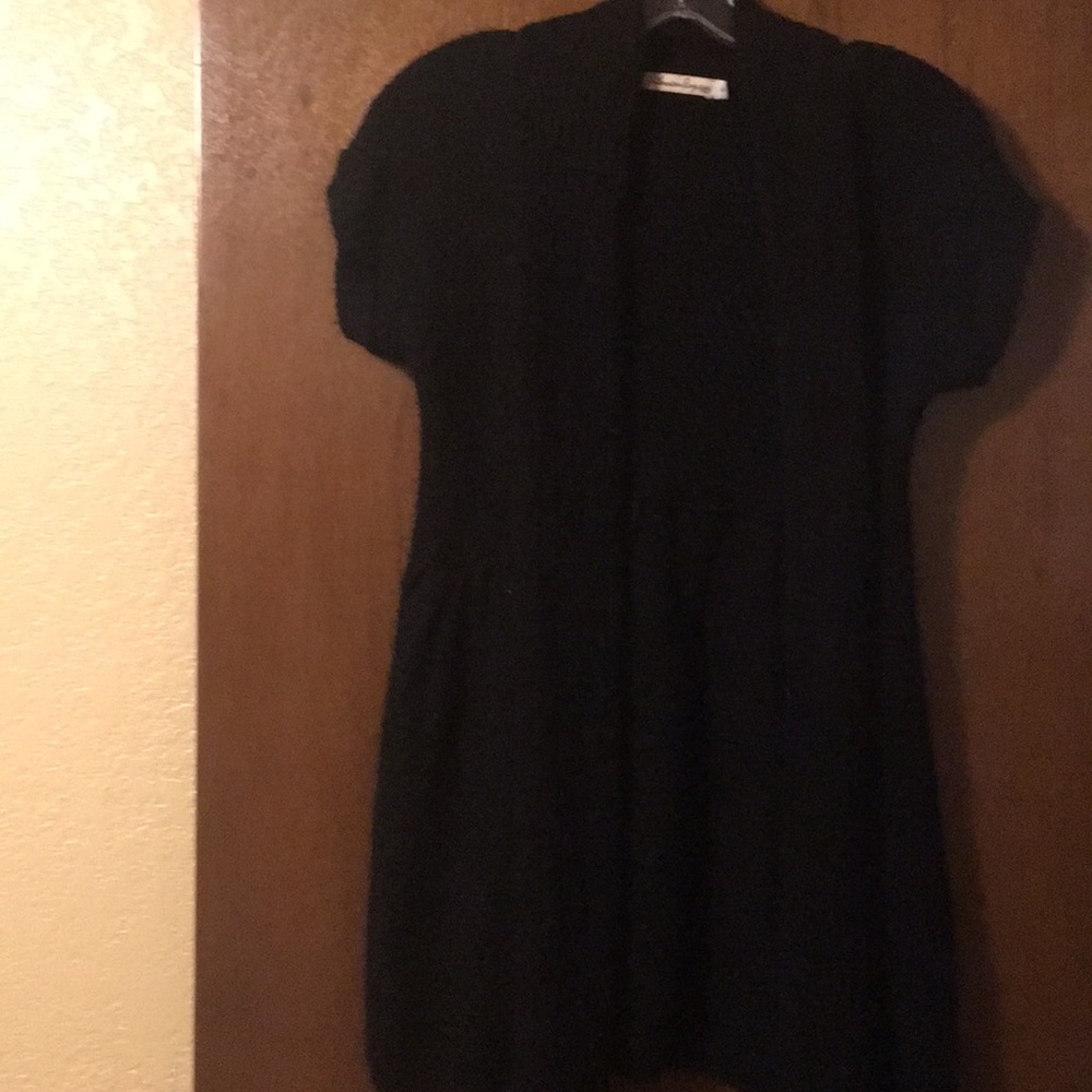 Black mid length sweater